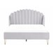 Beliani Cama Terciopelo AMBILLOU 157x214 Bege