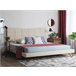 Beliani Cama Terciopelo LANNION 183x223 Bege