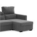 Chaise longue conversível em cama ARAM Cinza