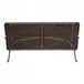 Mesa dobrável retangular com efeito rattan Thinia Home Castanho
