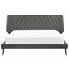 Beliani Cama com estrado Pele sintética ESSONNE 228x219 Cinza