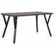 Beliani Mesa de jantar BRAVO 80x140 Castanho
