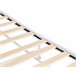 Beliani Cama com estrado Ferro VIRY 186x206 Branco