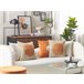 Beliani Almofada decorativa MOONFLOWER Bege