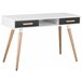 Beliani Conjunto de escritório ESCALANTE/FRISCO 120x50 Cinza Escuro