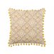 Beliani Almofada decorativa LYCROIS Branco/ Bege