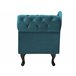 Beliani Chaise longue versão à direita Veludo NIMES Azul/ Verde