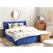 Beliani Cama com estrado Veludo ROCHEFORT 170x214 Azul Marino