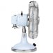 Ventoinha de mesa em metal com design retro JOE50 H.Koenig Azul