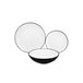 Serviço de jantar BLACK&WHITE 18 peças Branco/ Preto