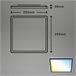 Plafon SLIM LED 1 18W 29cm quadrado marca BRILONER Preto