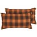 Beliani Almofada decorativa BARJA 70x40 Laranja