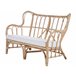 Beliani Conjunto lounge Rattan/vime BRINDISI Creme