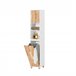 Armário alto de casa de banho 1 porta BZR74-W SoBuy Branco