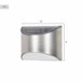 Aktive Conjunto de 4 apliques solares LED de parede 5-10 lúmens Cinza