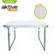 Mesa rebatível baixa Aktive Camping branca Branco
