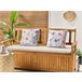 Beliani Almofada de jardim APRICALE 45x45 Azul Claro