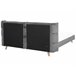 Beliani Cama com estrado Veludo SENLIS 254x220 Bege