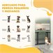 Barrera de Segurança para Cães Acero e PA PawHut Preto