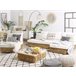 Beliani Conjunto lounge VARALLO Dourado