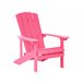 Beliani Cadeira de jardim ADIRONDACK Rosa