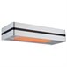 Sined HOT IRA INOX 2000 Aquecedor de pátio infravermelho com 2000W ajustável, Prata Prata