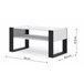 Mesa de café mondi 50x100 Branco/ Preto