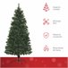 Árvore de Natal PVC, Aço HOMCOM, casa - natal Verde