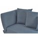Beliani Chaise longue Linho MERI Azul