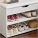 Armário para sapatos FSR25-W SoBuy Branco