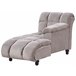 Beliani Chaise longue Poliéster LORMONT Cinza Escuro