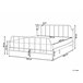Beliani Cama com estrado Ferro MAURESSAC 164x206 Preto