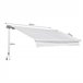 Toldo Fachada Tecido poliéster, alumínio e ferro Outsunny 350x250 Branco
