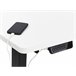 Beliani Escritorio ajustable DESTINES 160x109 Branco/ Preto
