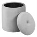 Puff redondo STYLE 40x35cm cor cinza  Cinza