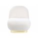 Beliani Poltrona LOVIISA Branco