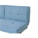 Beliani Sofá-cama Poliéster DUBLIN Azul Claro