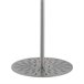 Sined SIMIUS Chuveiro de água fria apenas em aço inoxidável H 230 cm, aço inoxidável acetinado Cinza