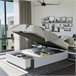 Sommier rebatível Luxo Max 3D 135x190 Branco/cinza