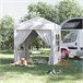 Tenda Dobrável Aço e Tecido de Oxford Outsunny 200x200 Branco