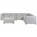 Beliani Conjunto lounge AREZZO Cinza Claro