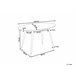 Beliani Mesa de jantar GUTIERE 70x120 Branco/ Bege