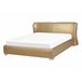 Beliani Cama de água Pele PARIS 175x228 Dourado