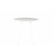 Mesa de cozinha ARO fixa MDF 80x80cm branca Branco