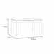 Mesa de jantar extensível MONTREAL branco Branco Brillo