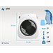 Aquecedor de piso vertical 2000W Branco