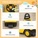 Carro Andador Empilhadeira PP e ABS HOMCOM Amarelo
