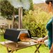 Forno de Pellets para Pizza com Acessórios Preto