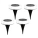 Pack 4 holofotes solares exteriores luz quente LED c/farol para jardim Aktive Preto