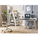 Beliani Conjunto de escritório ESCALANTE/FRISCO 120x50 Cinza Escuro